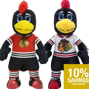 Chicago Blackhawks Tommyhawk Bundle: Home & Away Uniforms 10" Plush Figures