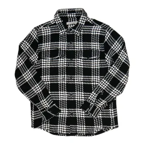 Cloud Weave Shirt | Pitch Black and White Blake Plaid