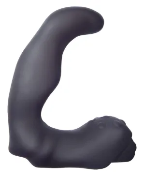 DISCONTINUED BY VENDOR Velvet Plush Vibrating Mini Prostate - Black