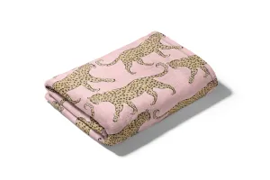 Minky Plush Throw Blanket - Leopard