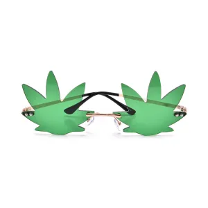 RIMLESS LIGHTWEIGHT 420 MARIJUANA WEED SUNNIES